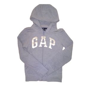 Gapkids Blue Zip-Up Logo Hoodie